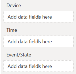 Data fields selection pane